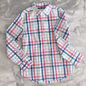 Boys button down - pastel plaid